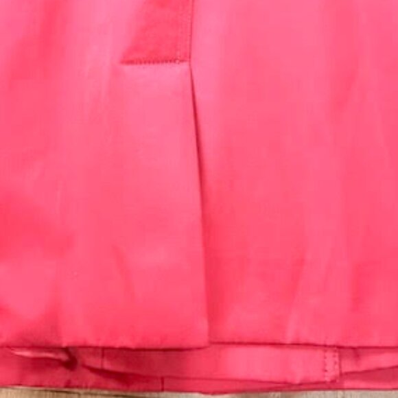 Michael Kors Red Belted Trench Coat Jacket Gold Zipper Hardware Women’s XL - Picture 7 of 13